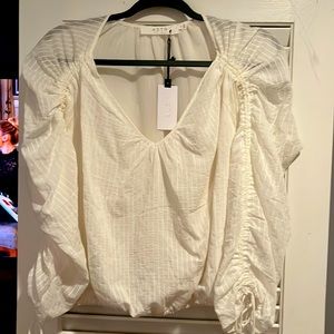 ASTR the Label Ruched long sleeve top